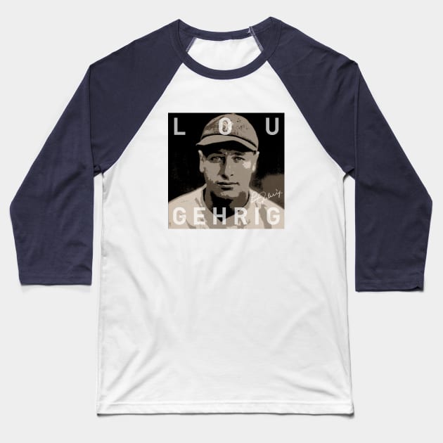 Lou Gehrig Yankees 3 by Buck Tee Baseball T-Shirt by Buck Tee